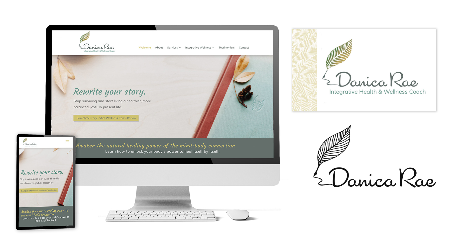 Danica Rae homepage design