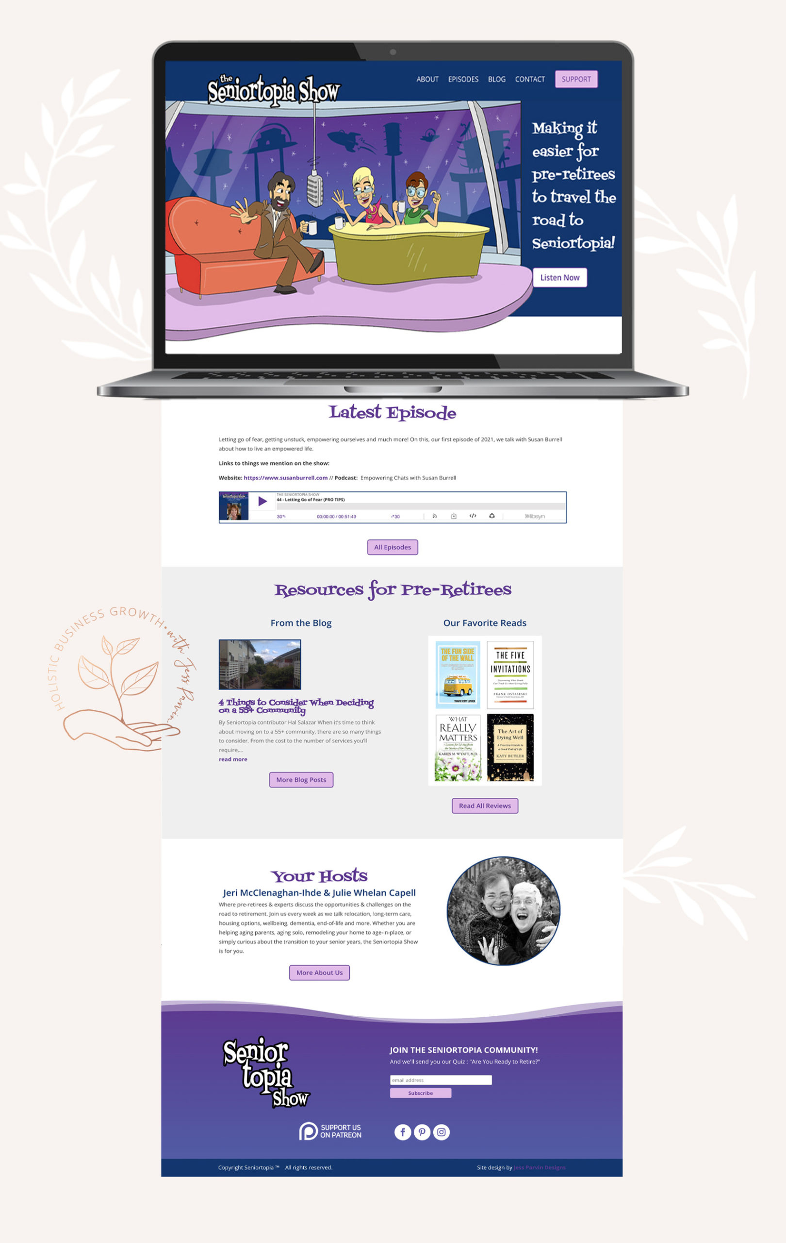 Revived Prosperity homepage design